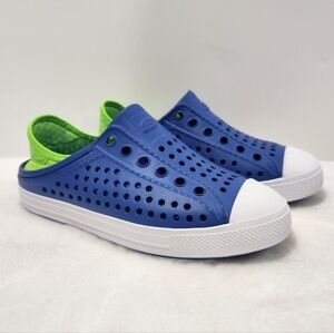Skechers Cali Gear Blue Green Guzman Steps Aqua Surge Water Shoes Size 1 NWT